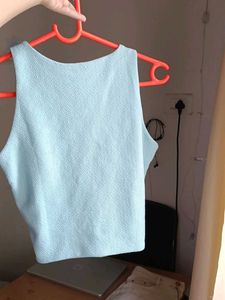 Blue Crop Top