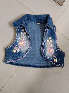 Beautiful Floral Frock With Jacket