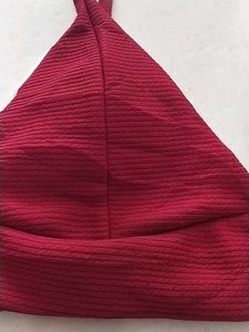 S Zaful Maroon Bra