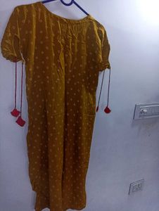 Elegant Mustard Kurta