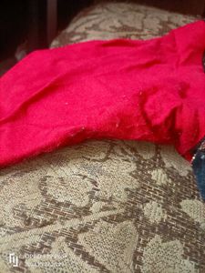 Red Hot Strachable  Long Kurti With Front Slit