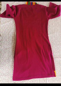 purple woollen kurta for women