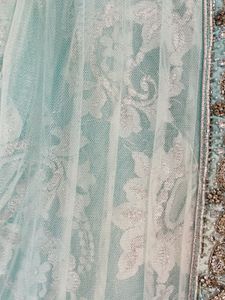 Blue Embellished Anarkali Dress