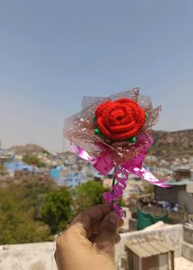 Crochet Single Rose Flower Bouquet 💐🌹