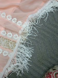 Kaftan Work Top With Lace