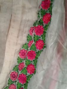 Silk Kurta And Pant Suit With Pure Shiffon Dupatta