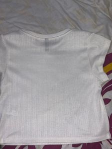 Cute White H&amp;m Knitted Top A Little See Through