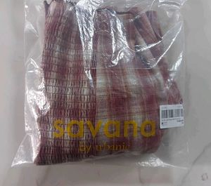 Savana New Cute Plaid Crop Top(FREE HAIR BOW)