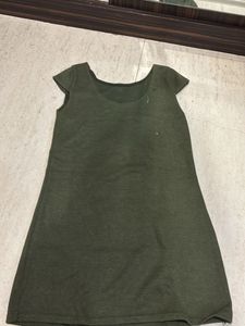 Olive Green Casual Dress
