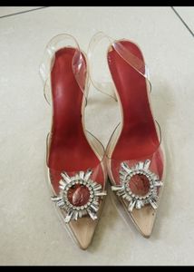 transparent heels