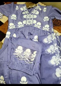Elegant Purple Kurta Set