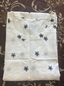 White Embroidered Tunic Dress