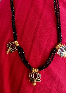 Lotus Mangalsutra Necklace