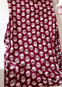 Elbow Sleeves Long Straight Daily Wear Kurta
