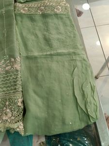 Green Embroidered Salwar Kameez