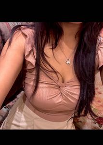 Cute Pink Ruffle Top