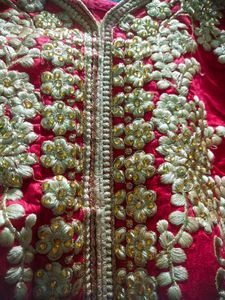 Red Chudidar With Kurti And Dupatta