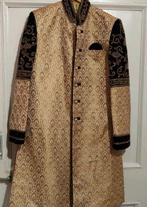 Velvet Sholder Design Sherwani