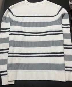 Cozy Striped Knit Sweater – Zudio