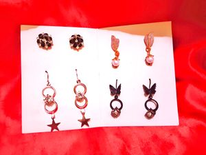 Daily College/Office Earings And Studds Combo