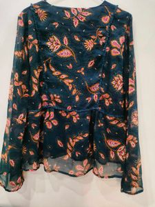 Printed Chiffon Top
