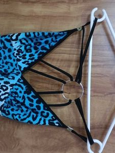 Blue Animal Print Dress