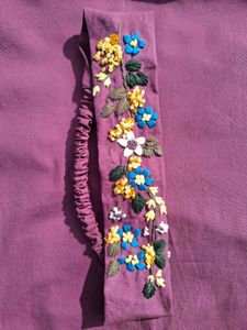 Floral Embroidered Headband