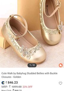 Cute Gold Ballet Flats