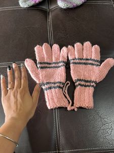 Combo Of Cute Woollen Gloves And Socks