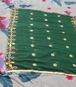 Thread Work Kurta With Dupatta Set