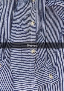 Oversized Pintresty Navy Blue Strips Shirt