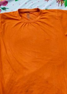 Orange Crew Neck T-Shirt - Size XL