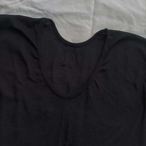 Black Fitted Top