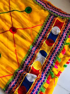 Rajwadi Threadwork Chiffon Dupatta