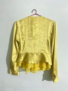 Yellow Peplum Top