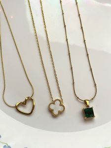 Gold Tone Necklace Set