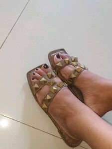 Catwalk Studded Flat Sandals
