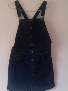 Denim Dungaree Dress