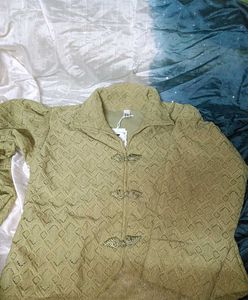 Green Lace Top