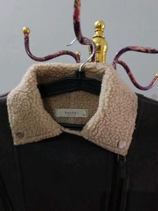 Faux Shearling Biker Jacket