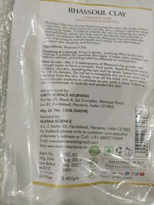 Nuerma Science Rhassoul Clay