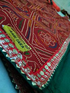 Bandhani Saree With Blouse Piece
