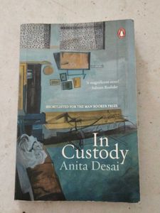 Book By Anita Desai "In Custody"