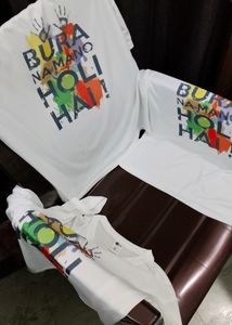 Tshirt With Holi Print