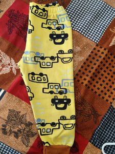 Cute Car Print Woolen Pants for kid