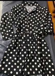Black & White Polka Dot Dress