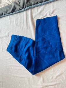 Blue Wide Leg Trousers