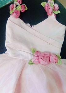 Baby Pink Frock 3-4 Years