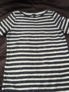 Striped Sequin Top
