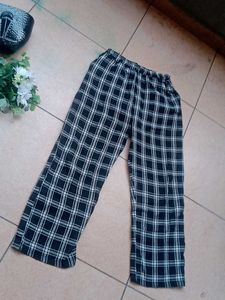 Checkered Casual Pants
